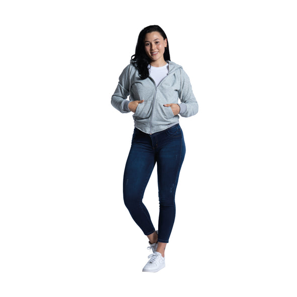 Hoddie Abierto Gris Veintidós | Estilo Casual y Versátil